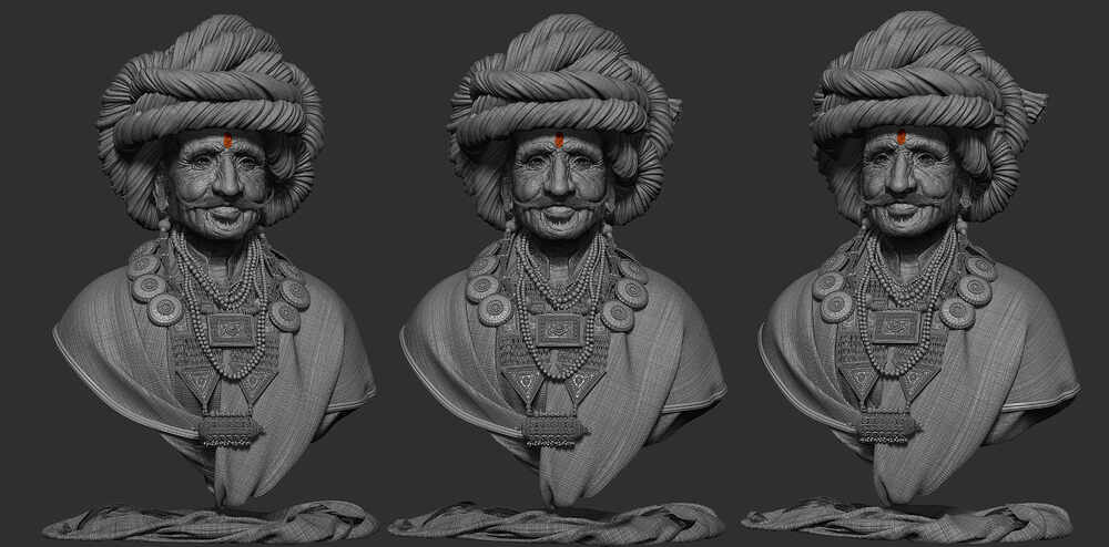 Youssef Lakssir_Rajashtan old man_Zbrush_02