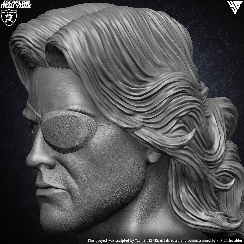 Escape from New York Snake Plissken sculpted by Yacine BRINIS 036