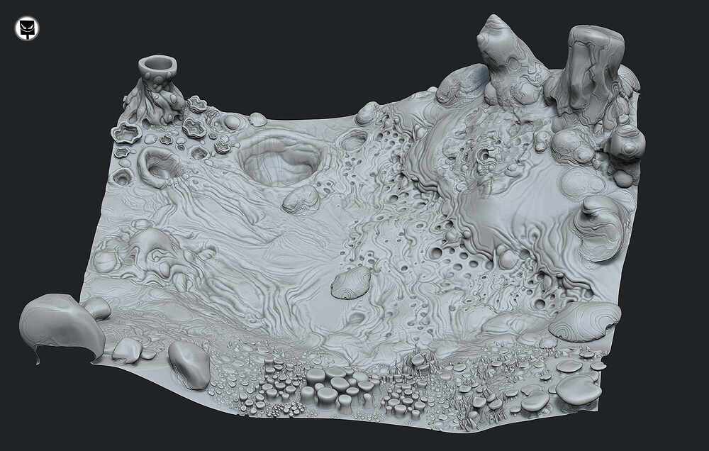 Organic set demoScene 02