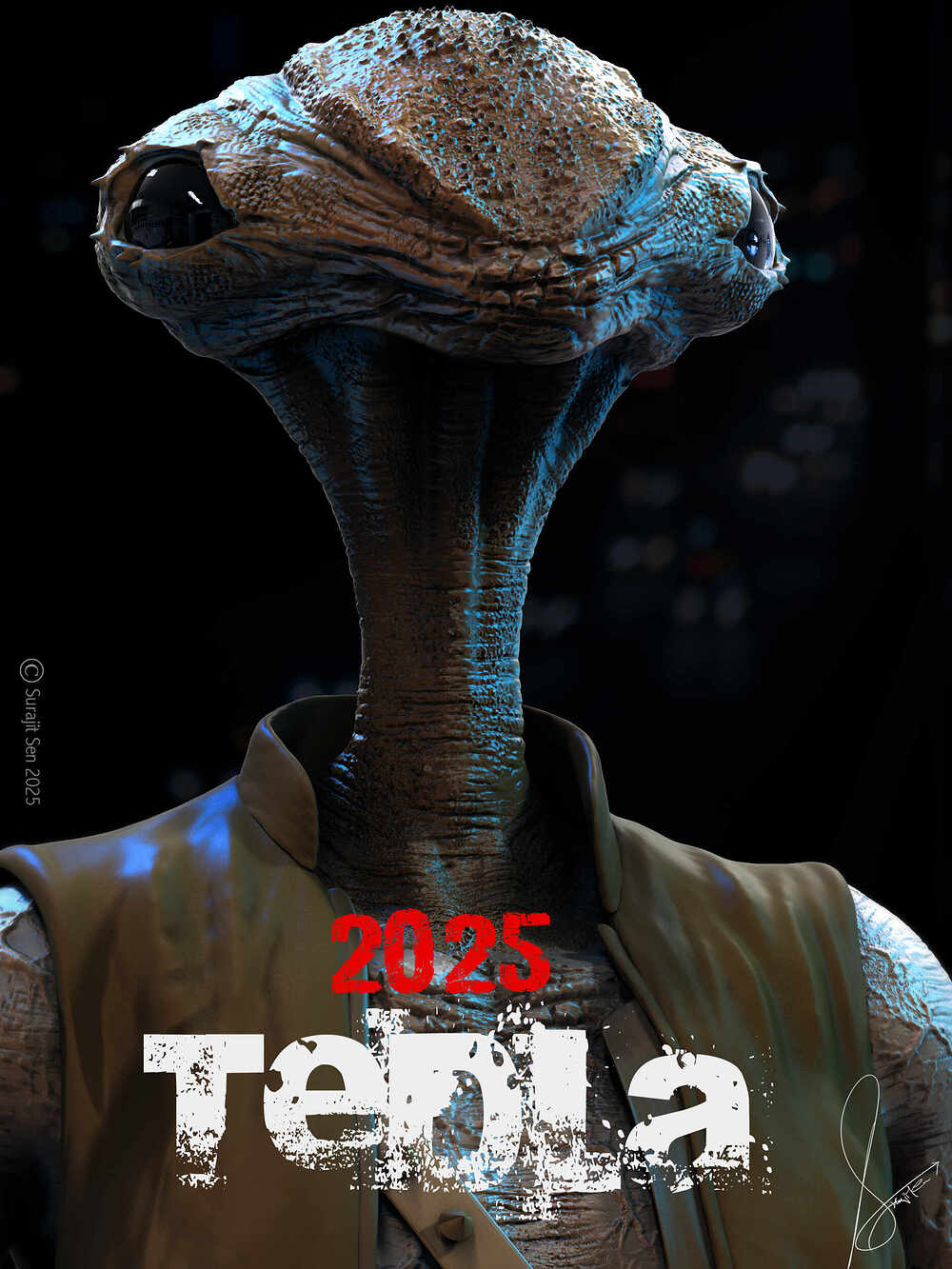Tedla_Alien_Digital_Sculpture_SurajitSeb_June2025