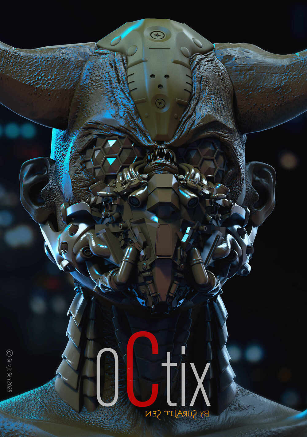 1_Octix_Creature_Digital_Sculpture_SurajitSen_Feb2025C