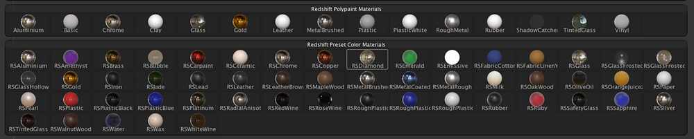 Redshift Materials