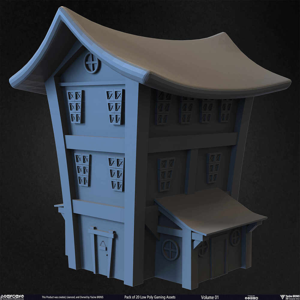 20 Low Poly Gaming Assets Volume 01 Sculpted By Yacine BRINIS Set 08