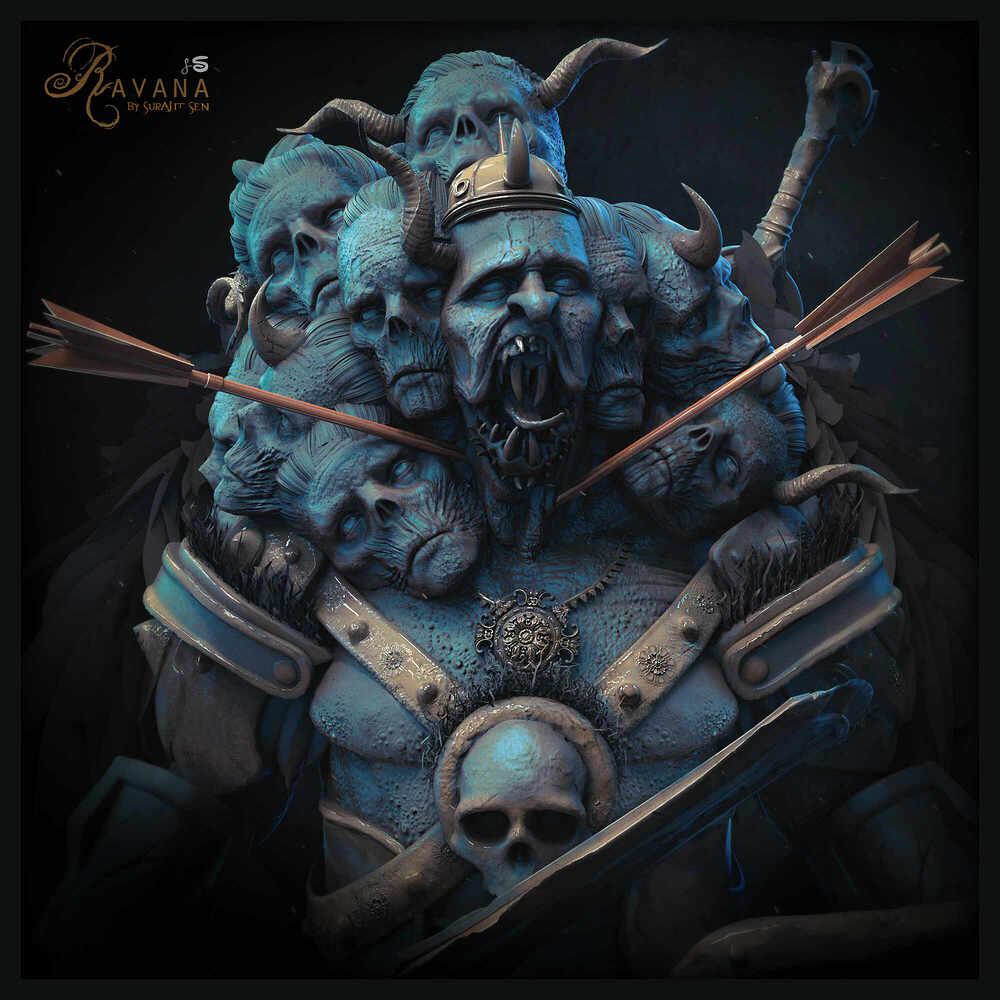 Ravana_Digital_Sculpture_SurajitSen_Oct2022A