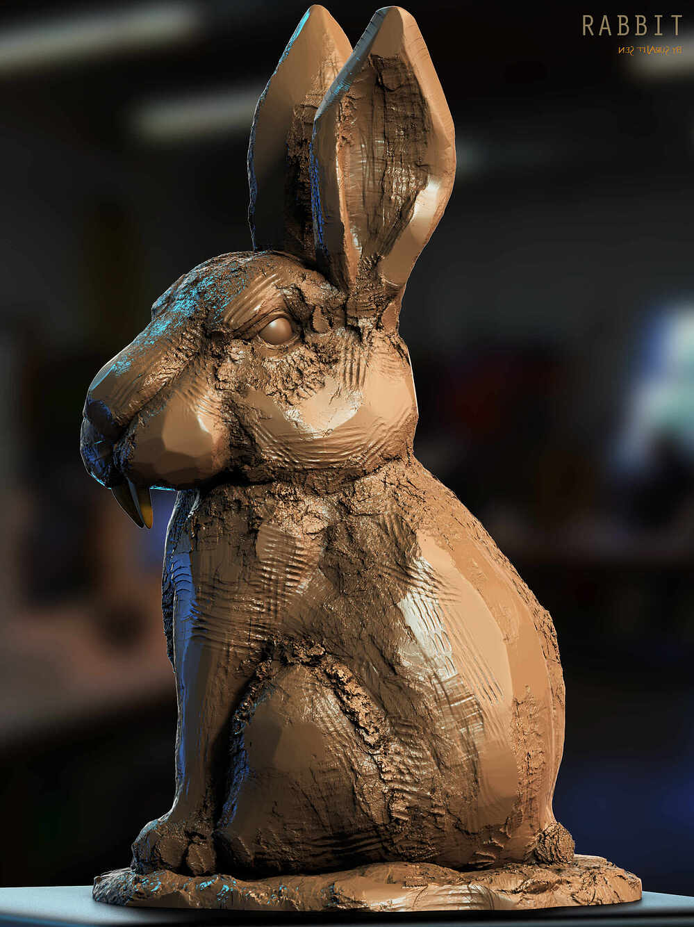 Rabbit_Digital_Sculpture_SurajitSen_Dec2024