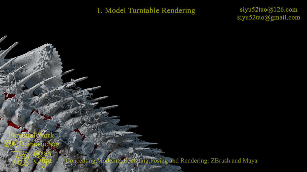 A Siyu Tao Demoreel of 恐鳄 Deinosuchus Part 3 Surfacing (Personal