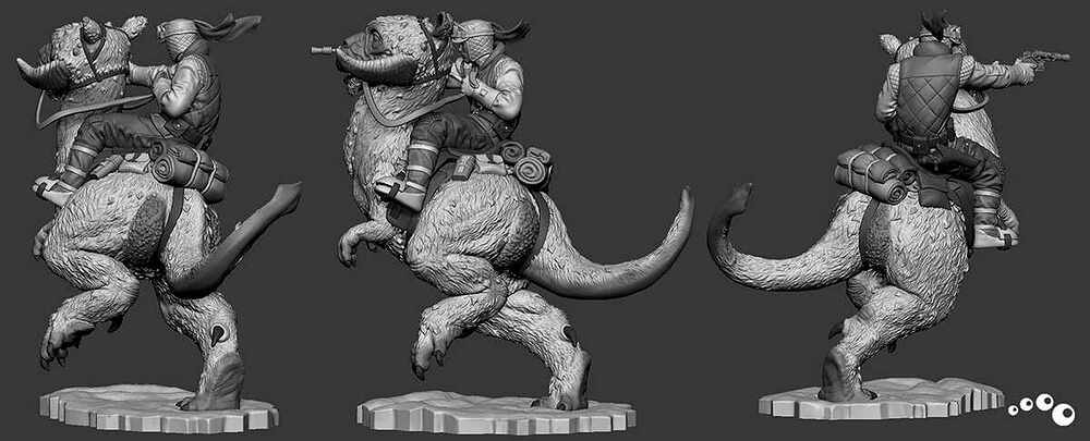 ZbrushView_Tauntaun02_1200