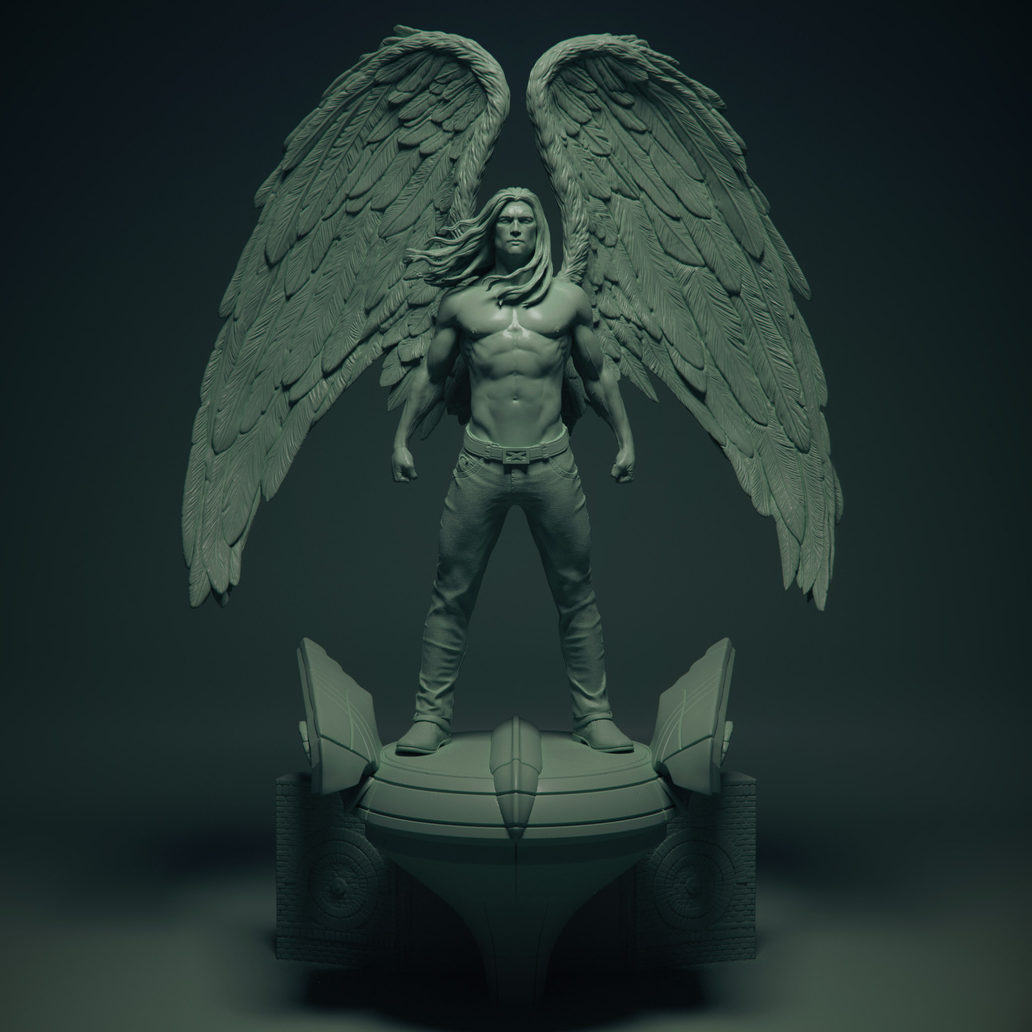 Статуи Zbrush ангела