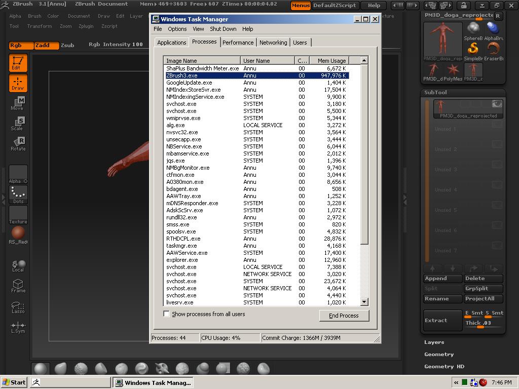 zbrush high mem issue.JPG