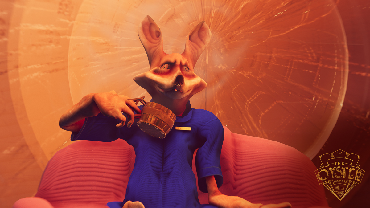 The Oyster Hotel - Screenshot of Felix Drinking Coffee .jpg