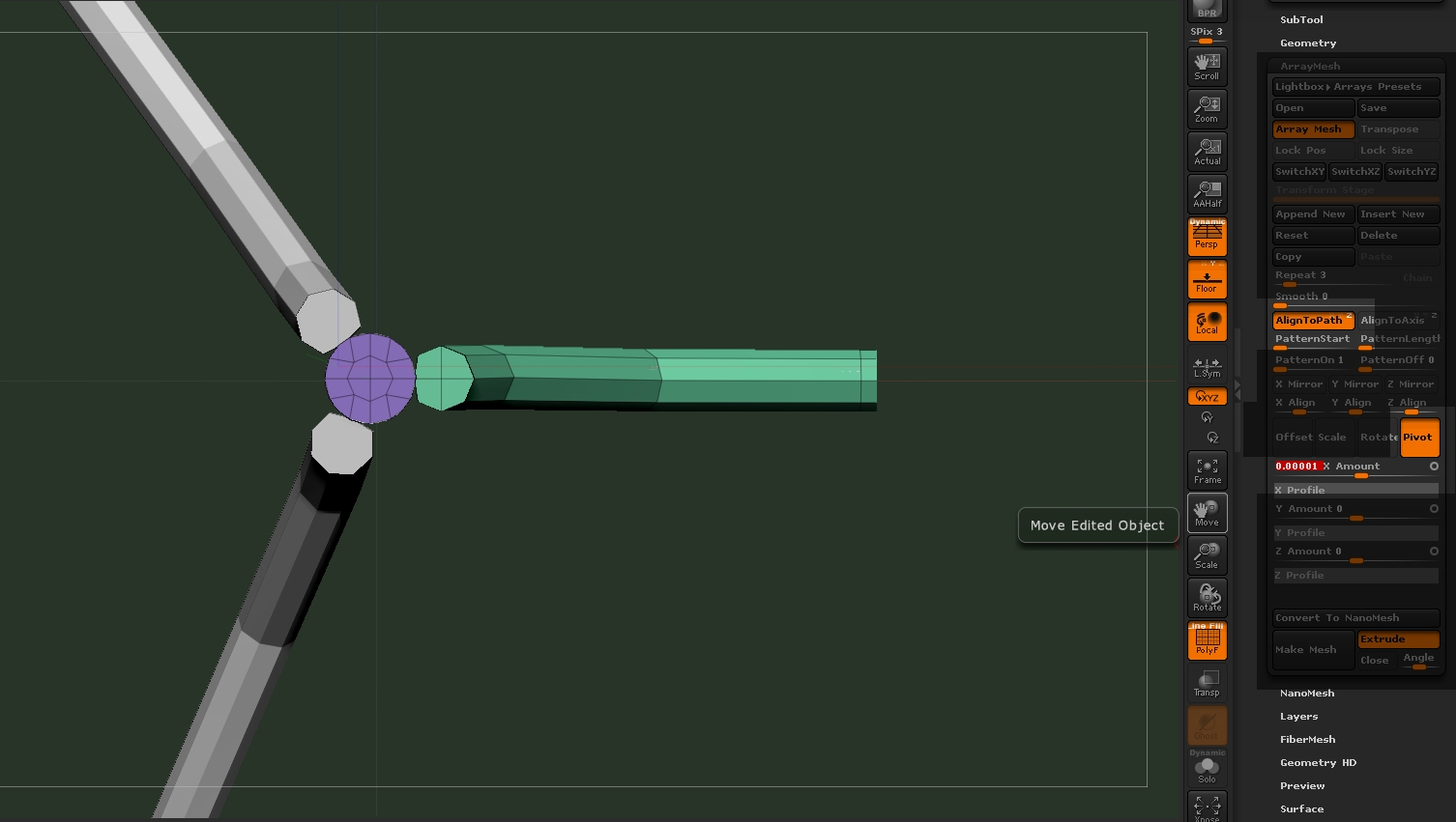 how to center pivot of object in zbrush