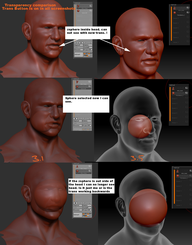 turn off ghost transparency in zbrush