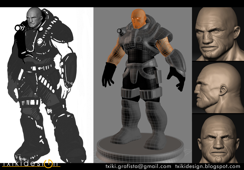 Marine Sketch and progress.jpg