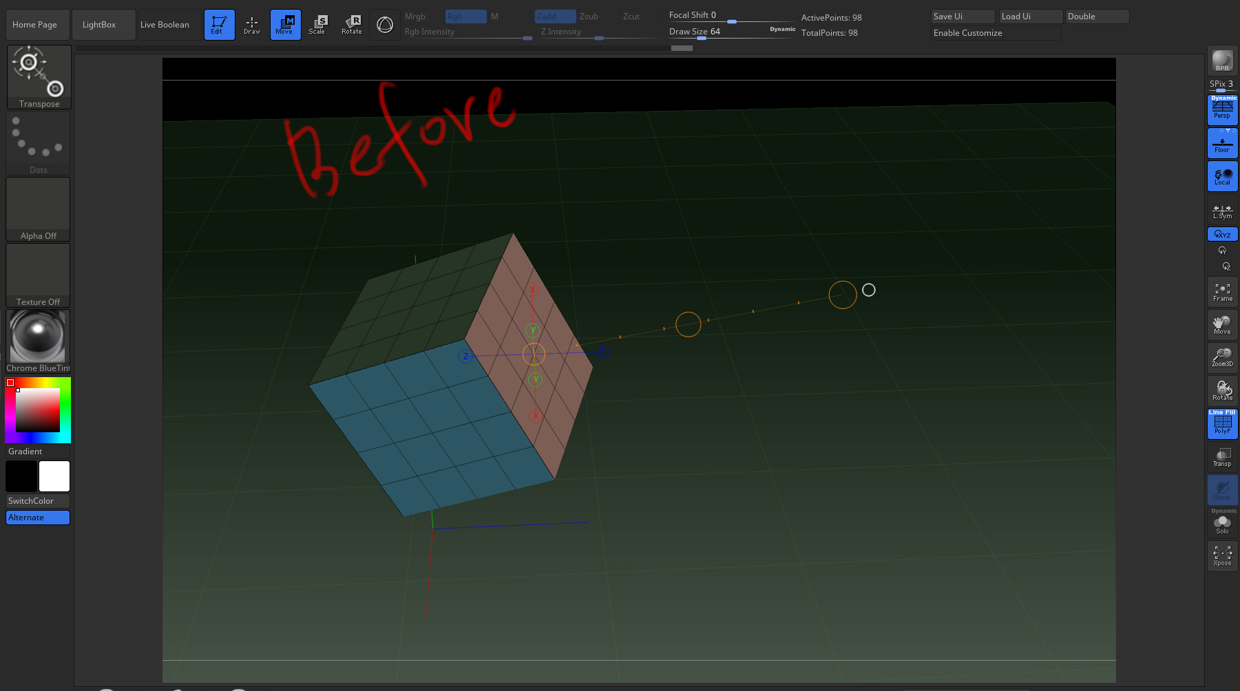 zbrush 4r8 move question ZBrushCentral