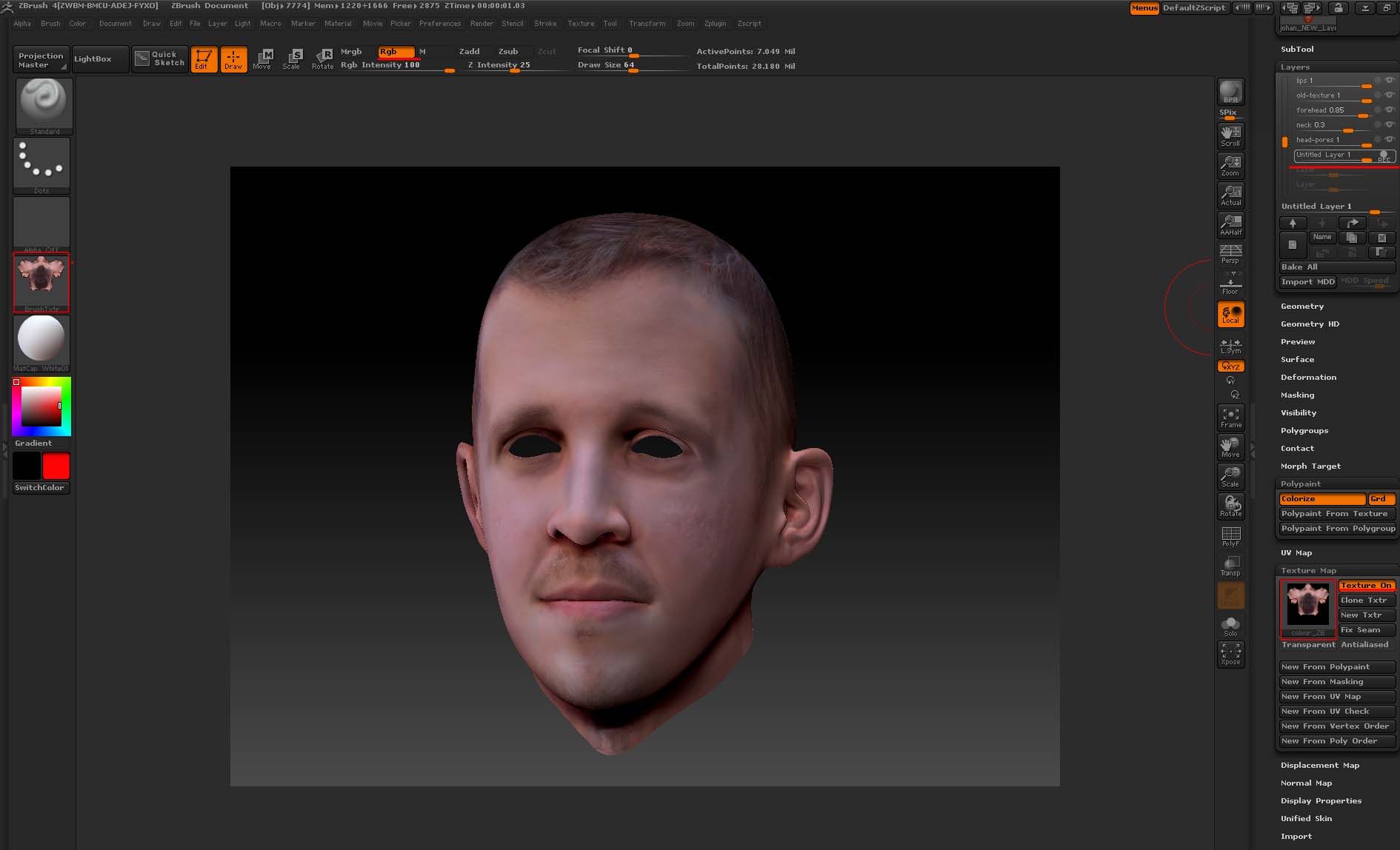 zbrush polypaint not working