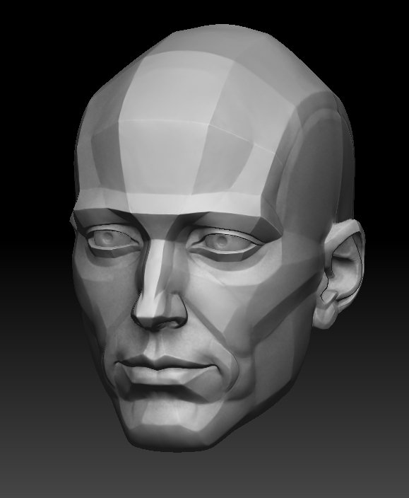 zbrush head planes