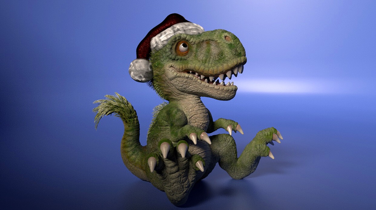 Santa T-rex - ZBrushCentral