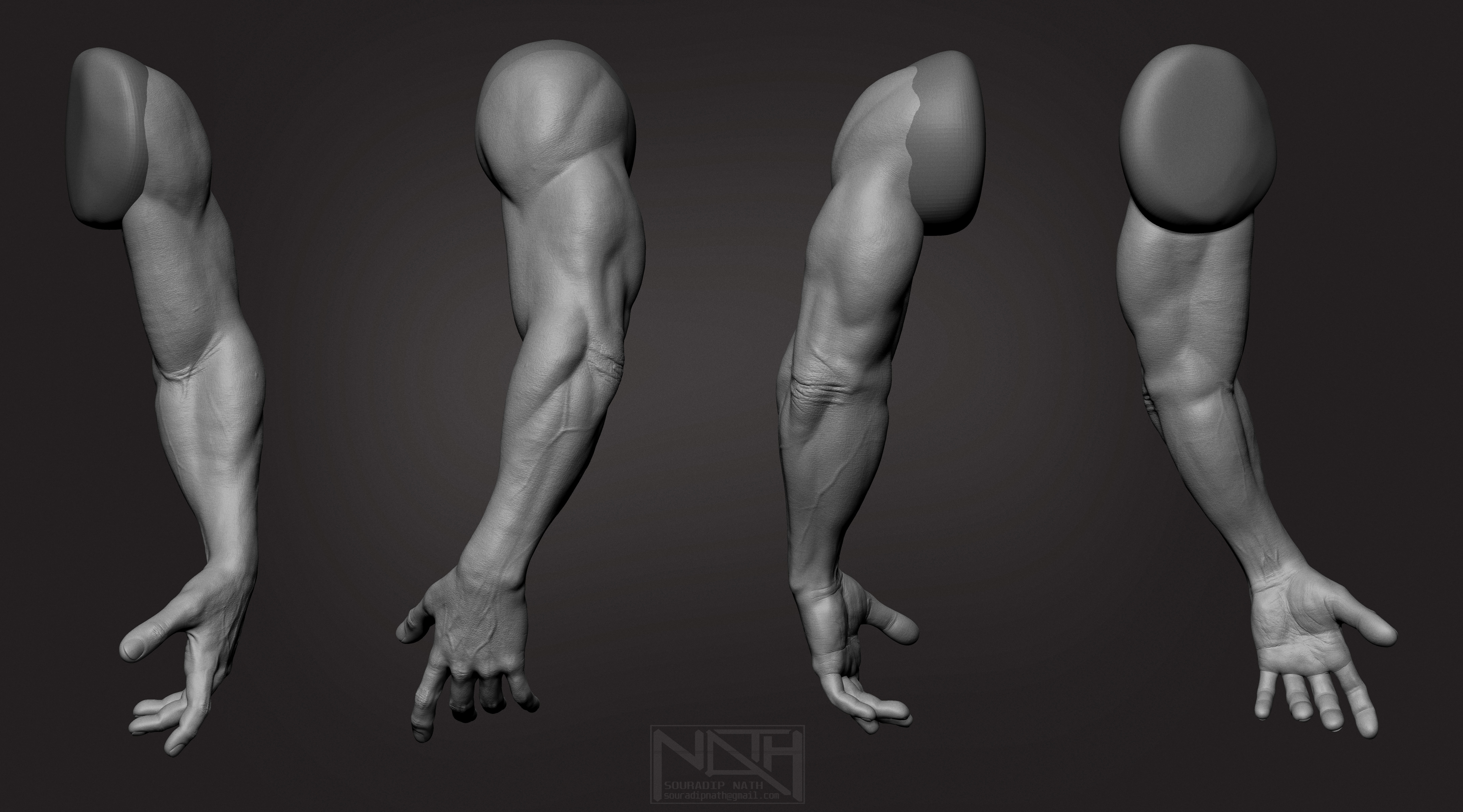 how to sculpt an arm in zbrush