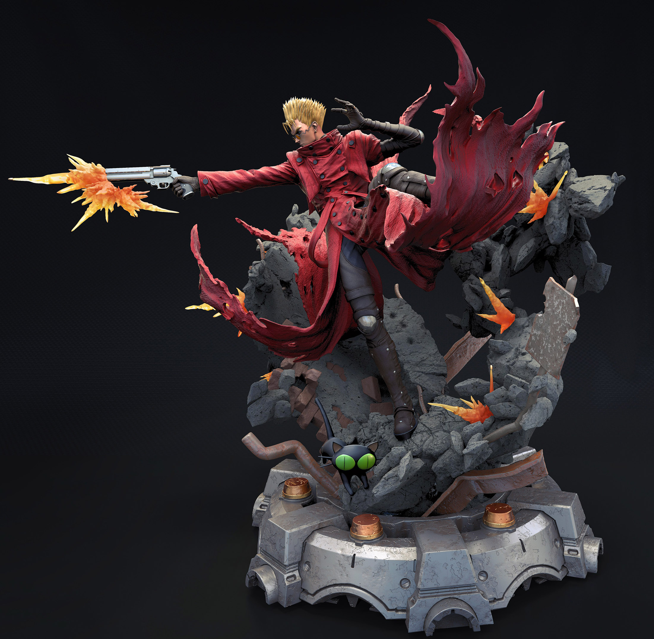 trigun statue