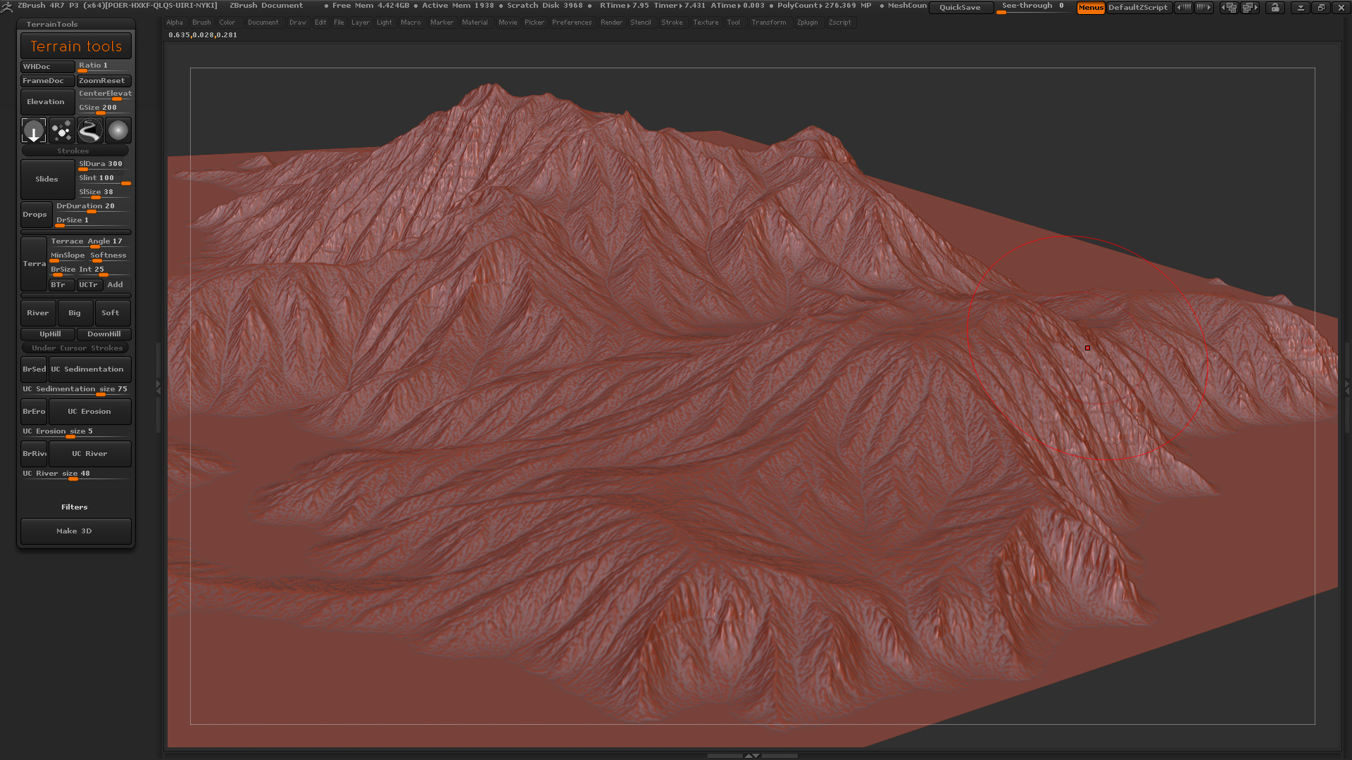 how to use terrain tools in zbrush