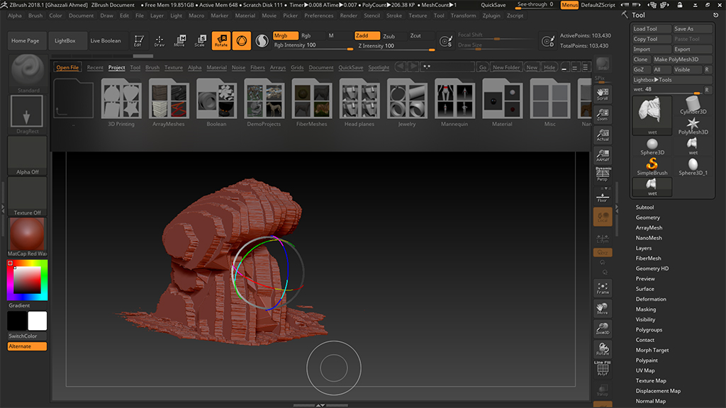 importing obj into zbrush