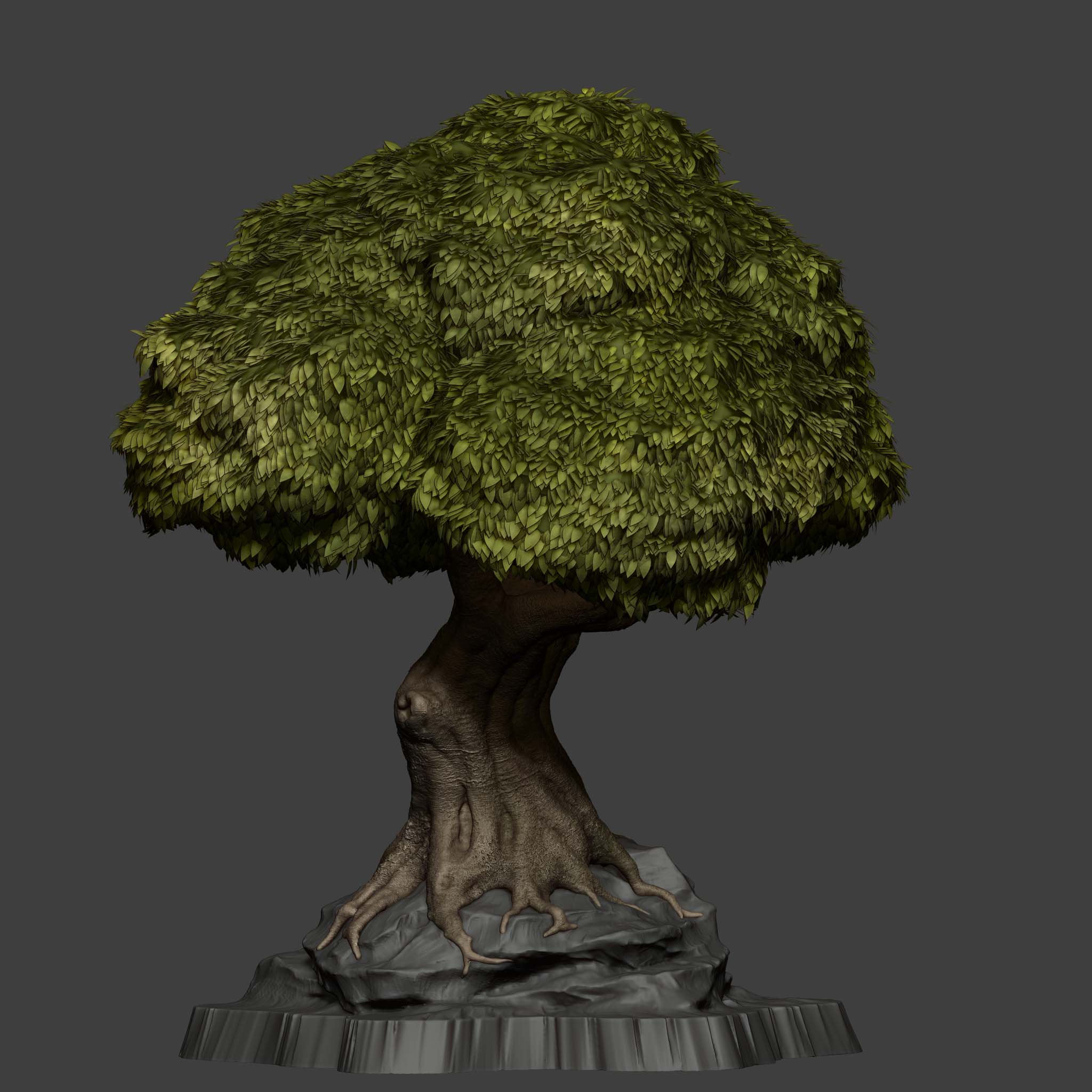 making a tree in zbrush