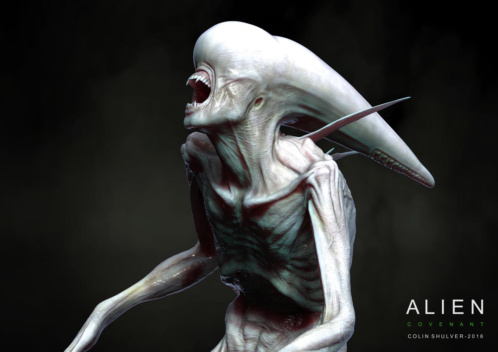 How to draw Alien (Alien Covenant) 