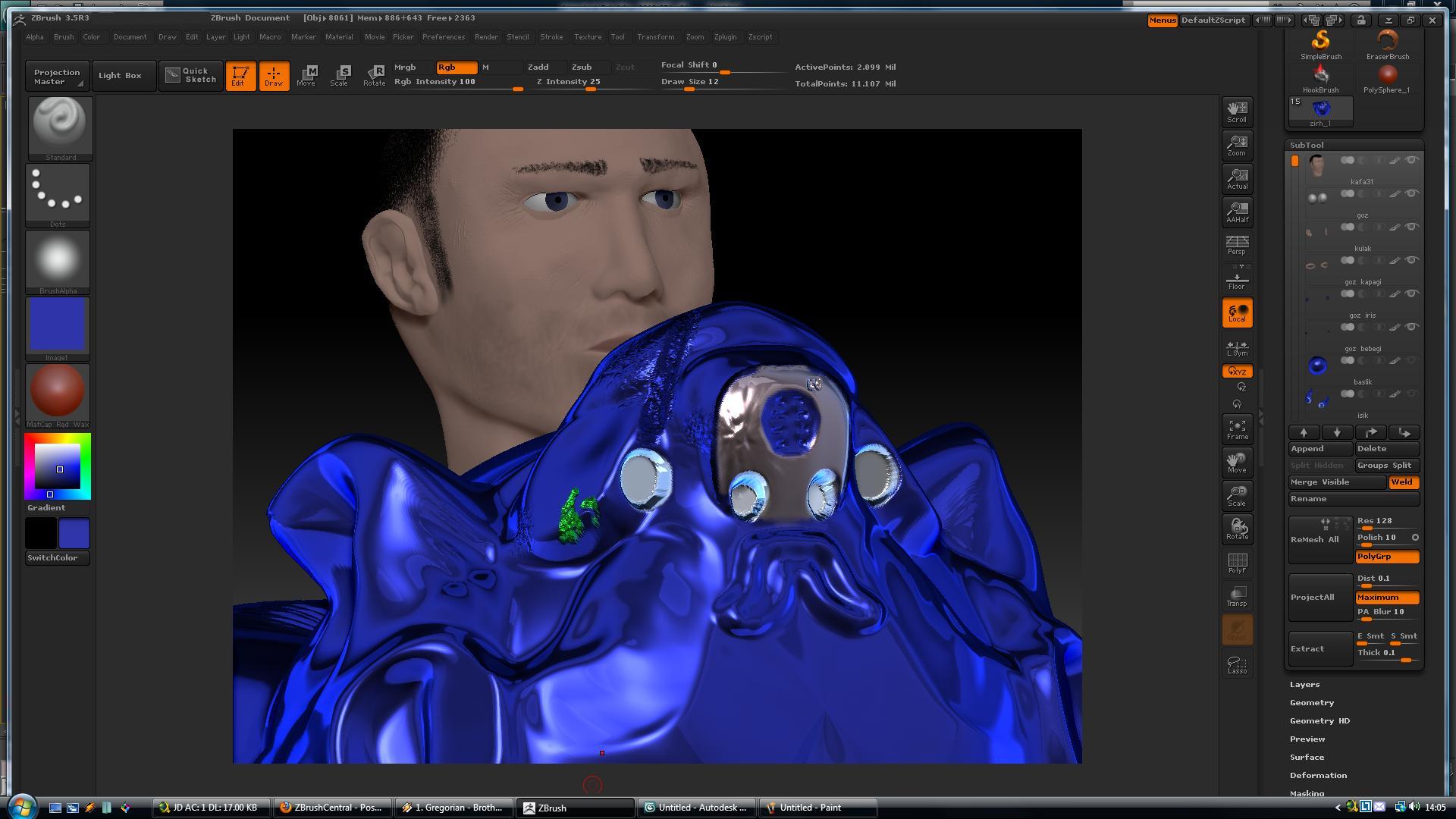 exporting zbrush to obj