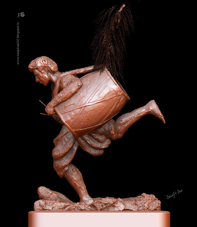 Dhaki_Digital_Sculpt_by_SurajitSen_18102018_Sculpt.JPG
