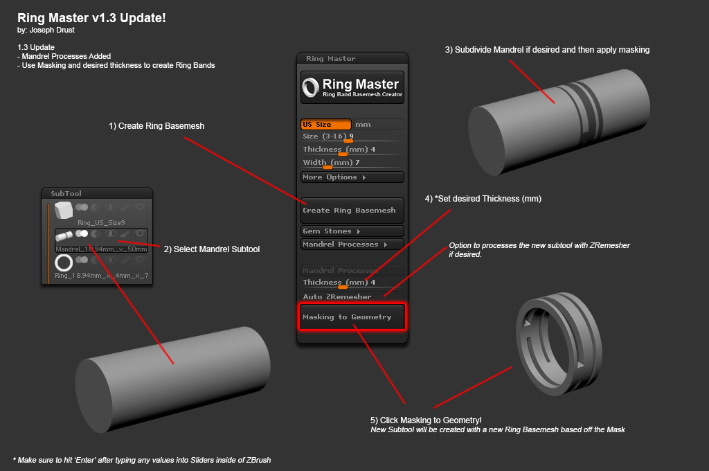 ringmaster 2018 zbrush round edges