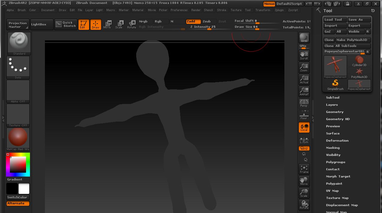 Zbrush 4 r2 Zsphere Issue ZBrushCentral