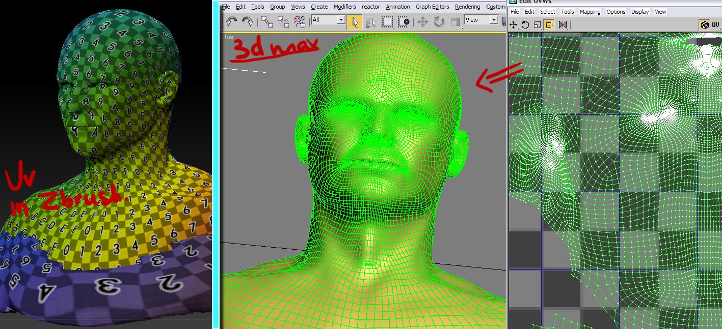 UVmaster. obj. to 3dmax - ZBrushCentral