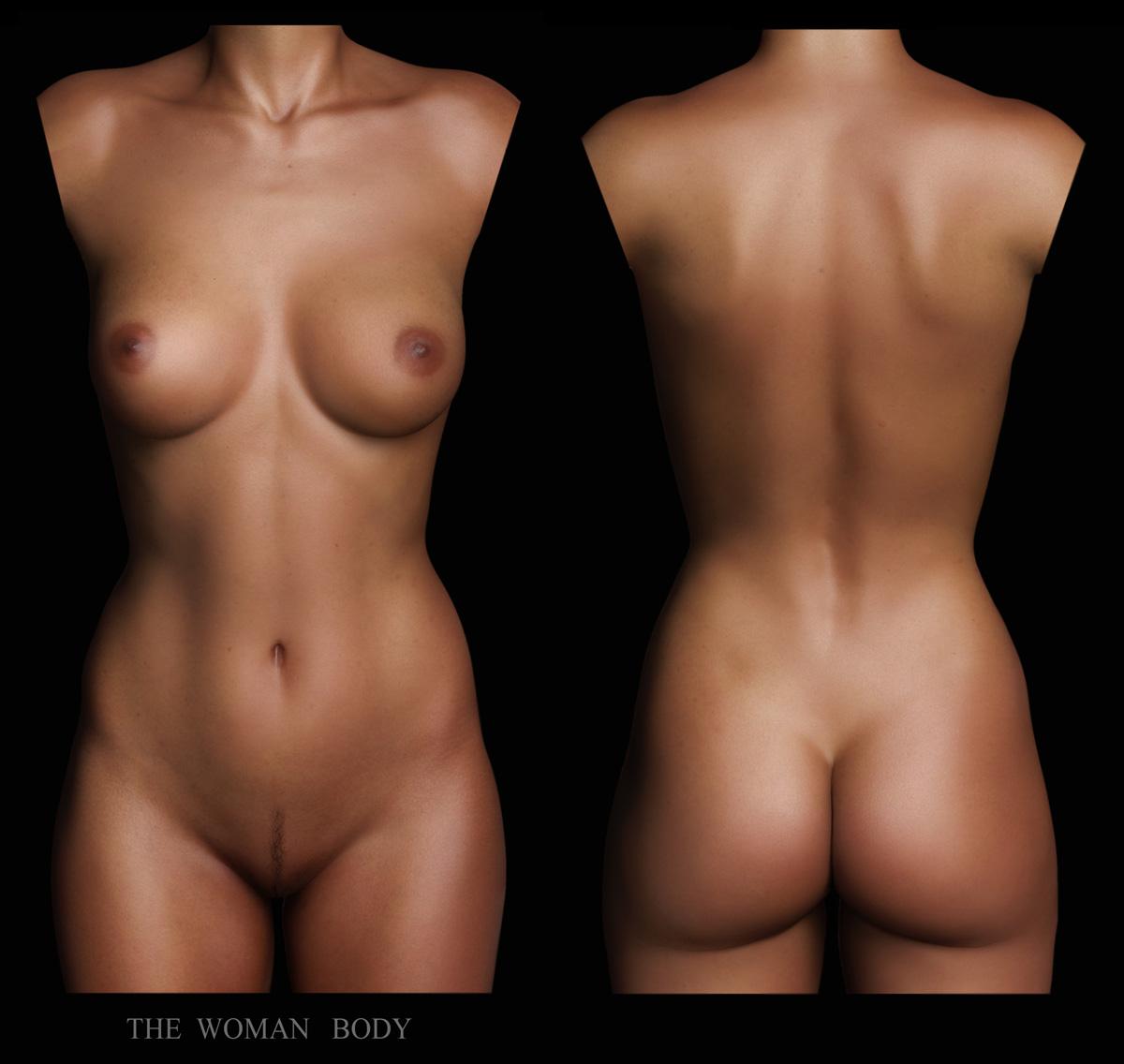 Nude womans body
