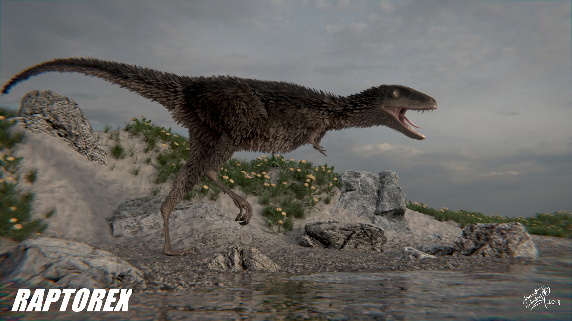 Raptorex_BeachScene_LightingScenario01.jpg