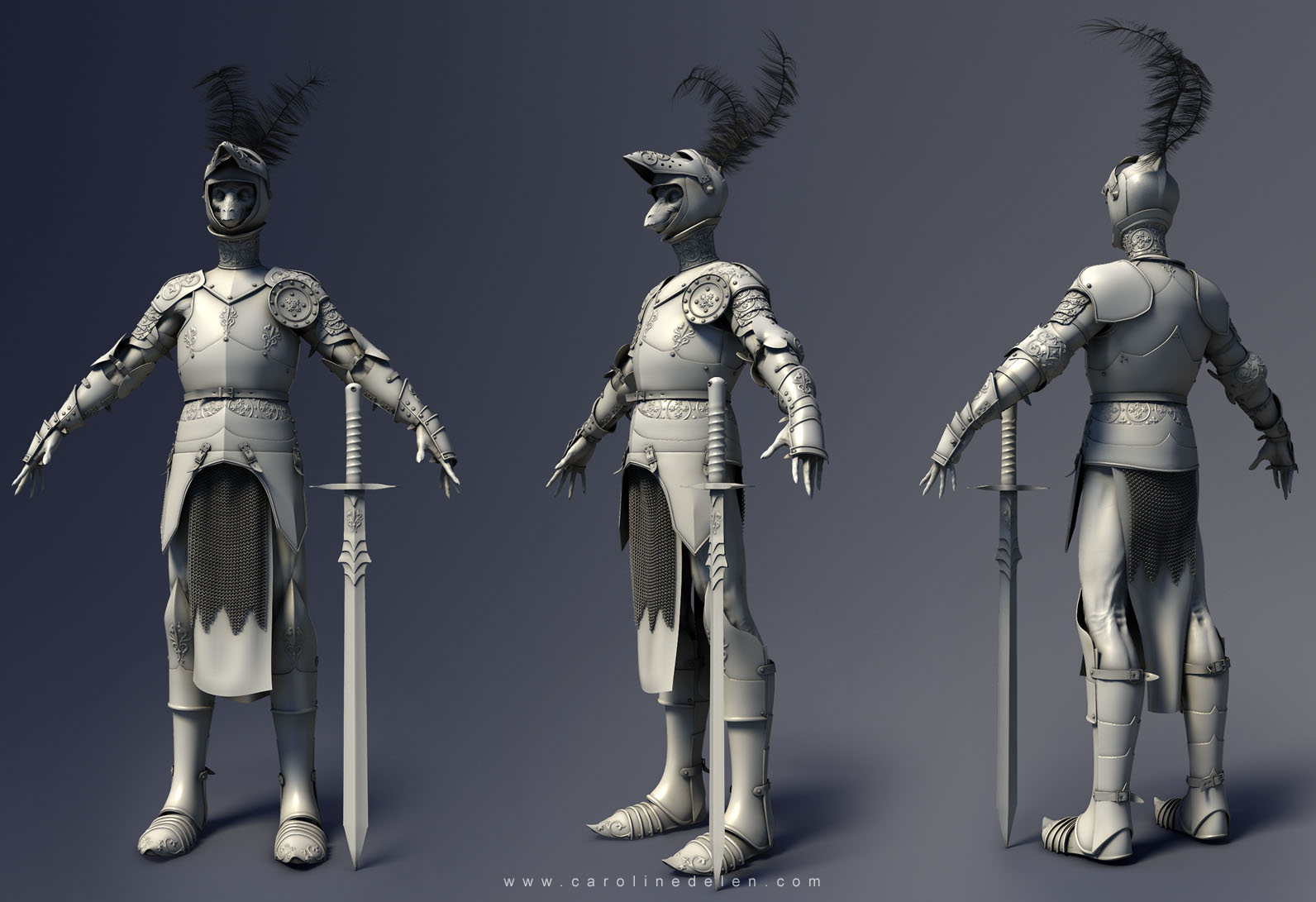 An astronaut, a boxer, and a knight all walk into a bar.... - ZBrushCentral