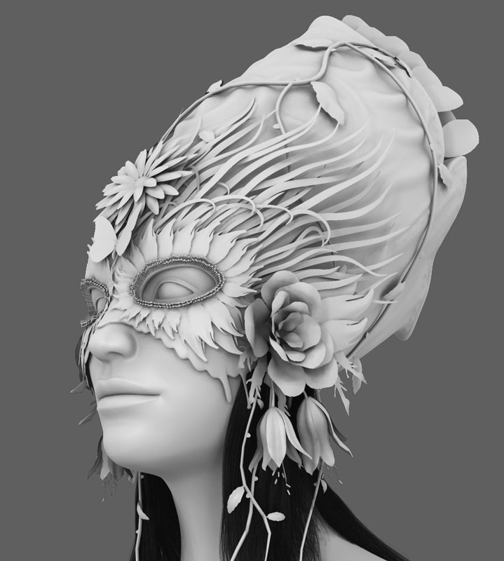 Queen of flowers ZBrushCentral