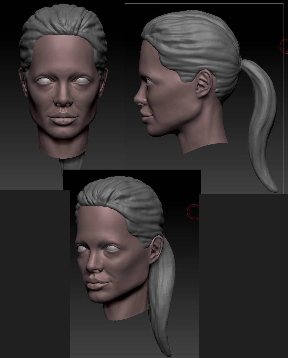 Angelina Jolie wip - ZBrushCentral