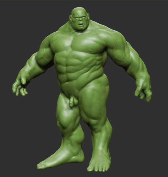 Graphite's HULK... (green nudity! 