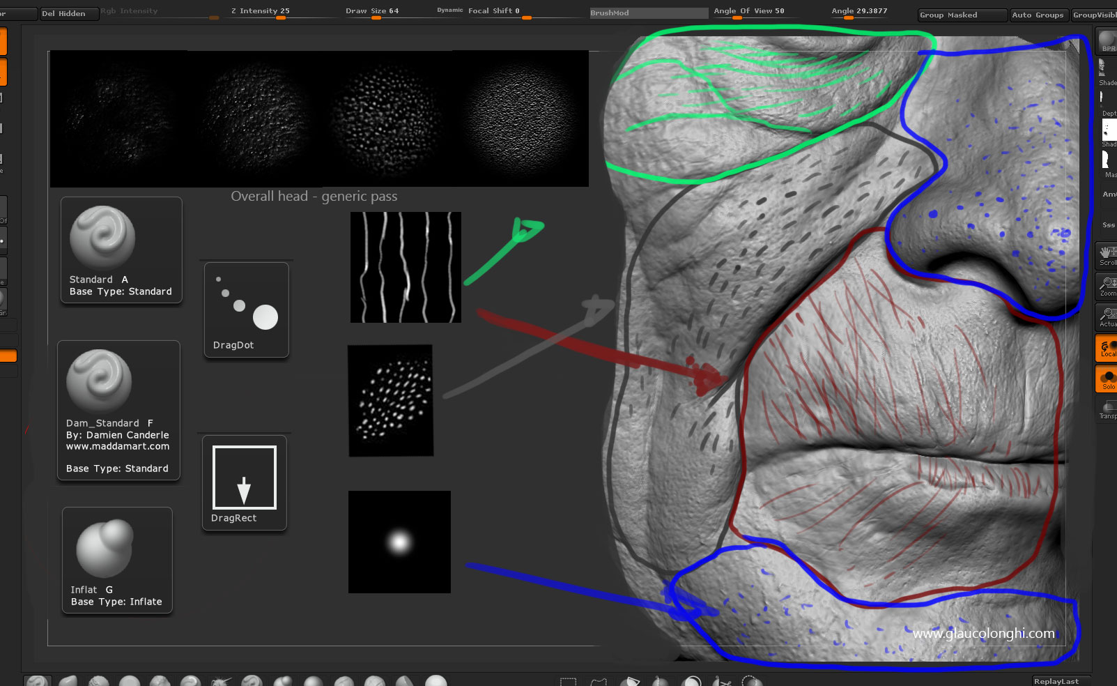 gravity in zbrush