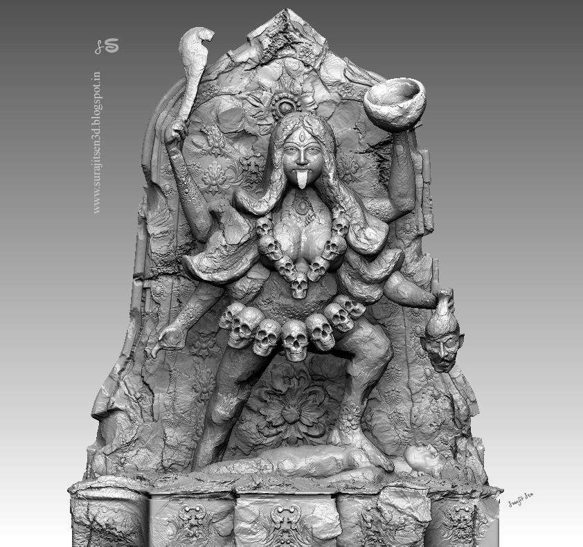 Maa_Kaali_Digital_Sculpt_by_SurajitSen_08112018_Sculpt_WIP.JPG