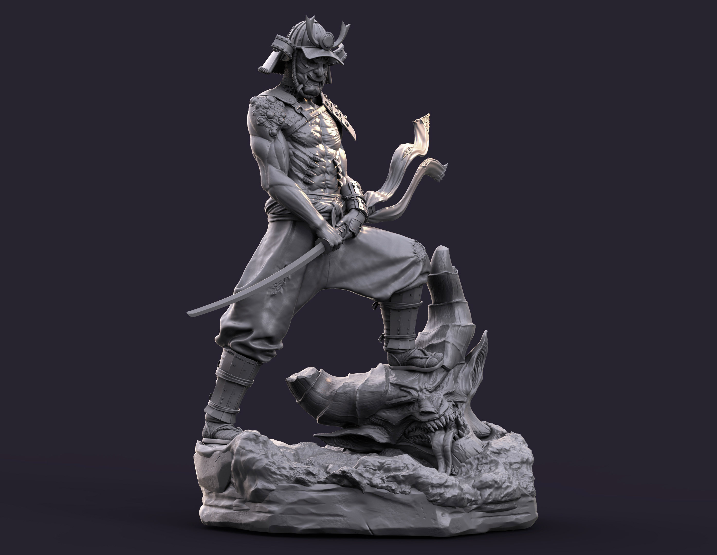 Samurai 3d. Скульптура самурая. Скульптура воина. Каменные статуи самураев. Фигурка самурая 3д модель.
