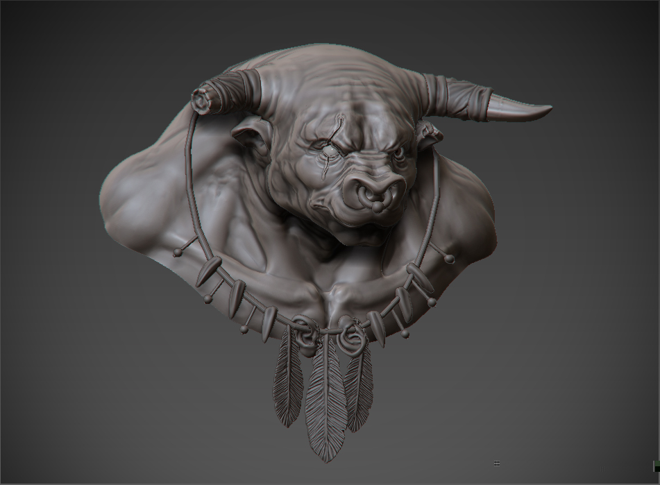 tauren zbrush sculpt