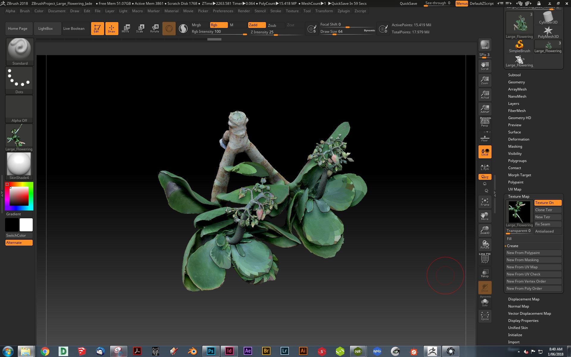Create texture from polypaint ZBrushCentral