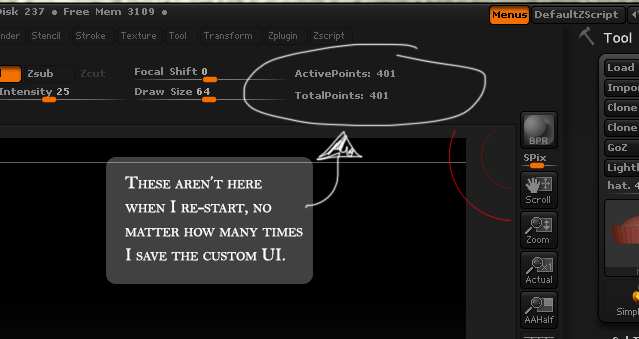 active points zbrush