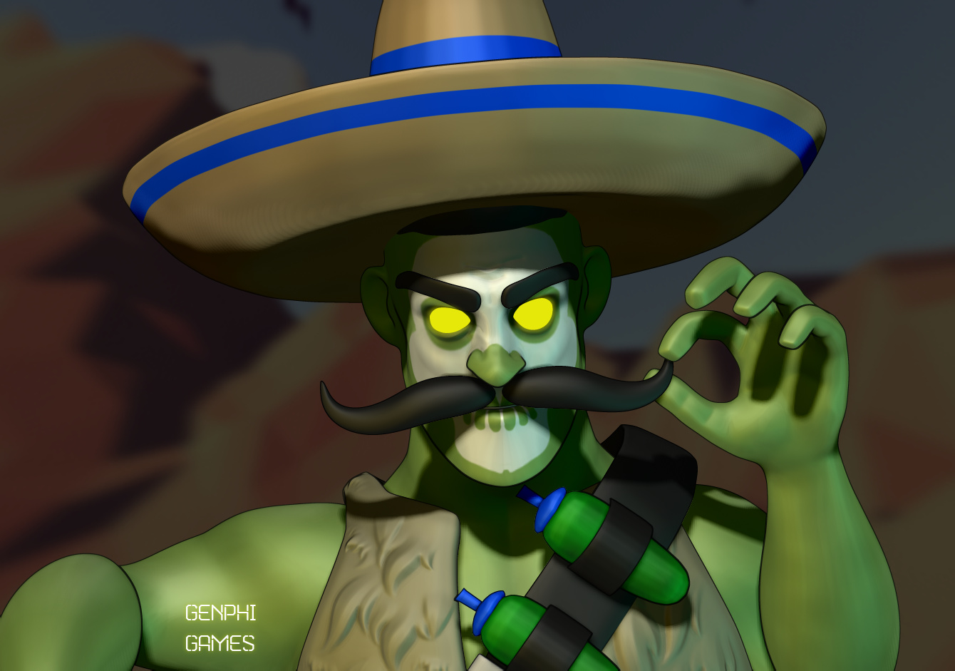 El Zombo Game character - ZBrushCentral