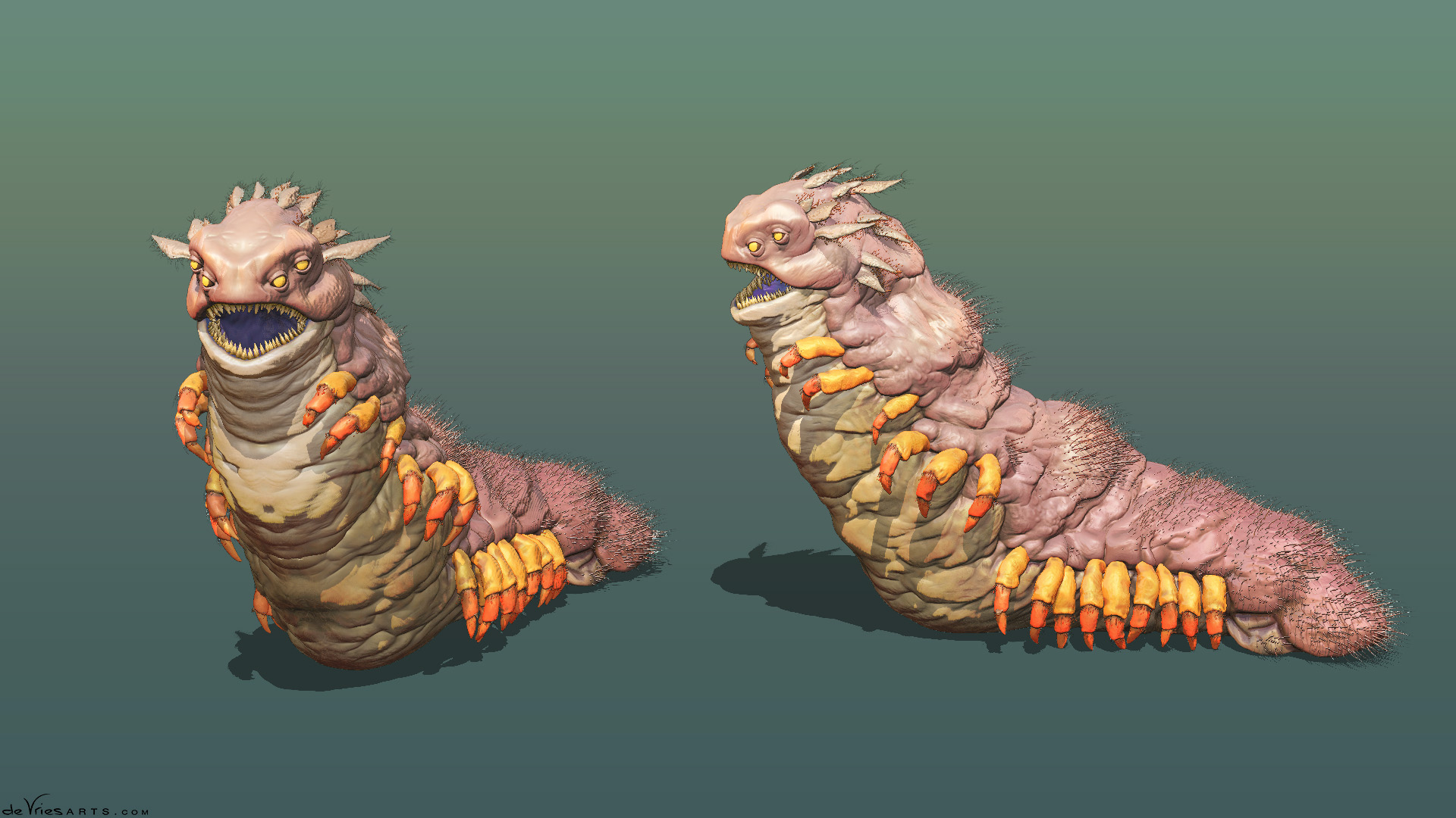 wormsPosing-ThijsDeVries_deVriesArts