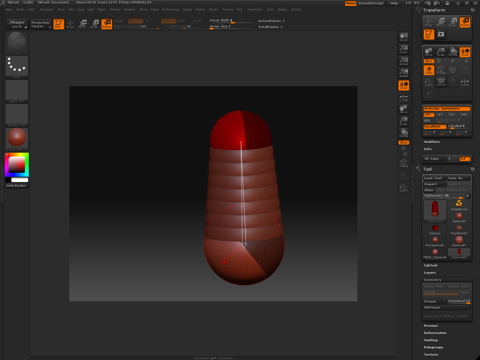 Aligning Zspheres ZBrushCentral