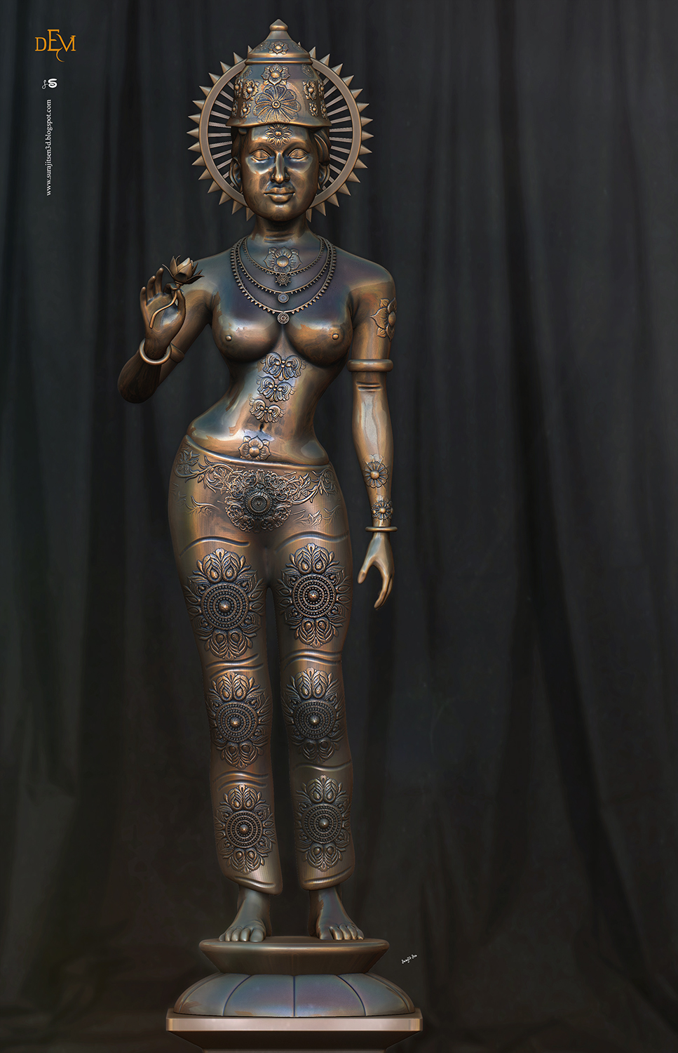 Devi_Digital_SCulpture_SurajitSen_Sept2020AA