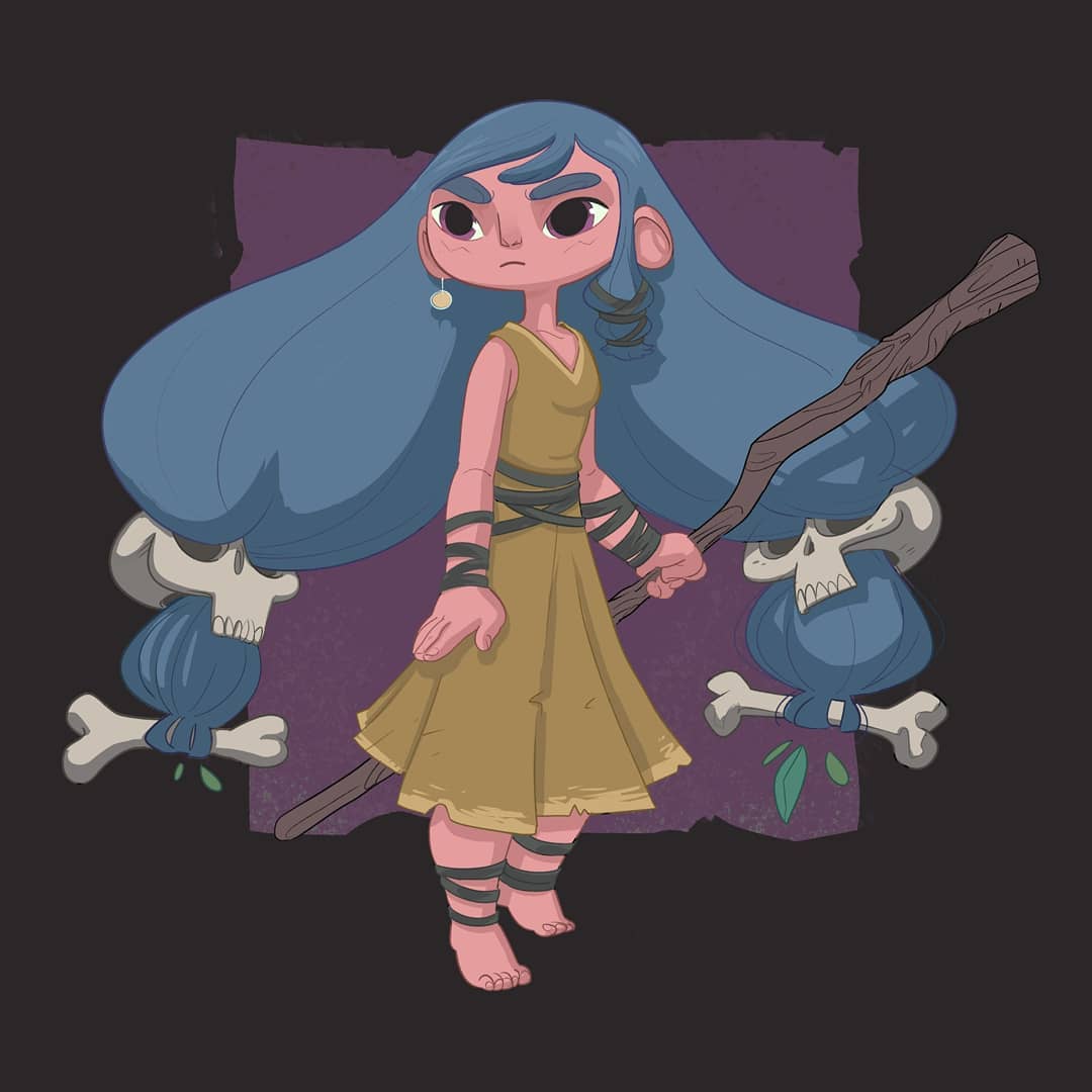 Blue Haired Warrior