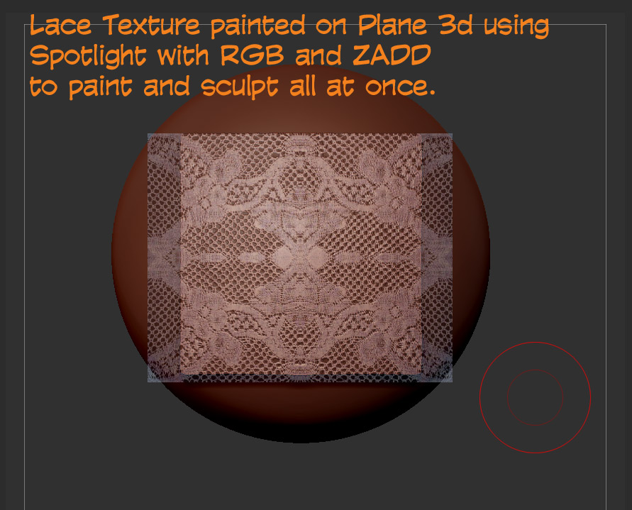 lace texture zbrush